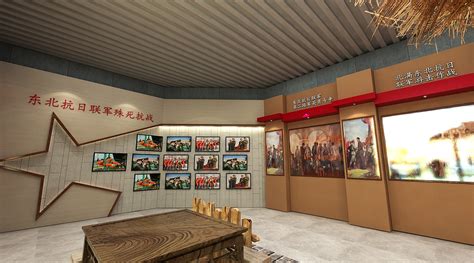 当代文化村史历史展示展览展馆设计3D效果图_3D设计师NG男-站酷ZCOOL