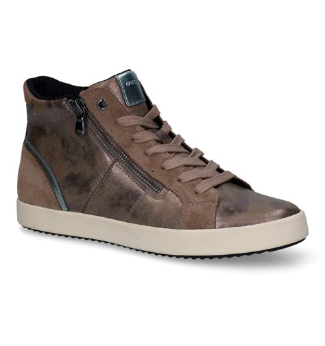 Geox Blomiee Taupe Sneakers | Dames Sneakers | Online op TORFS.BE
