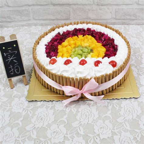 蛋糕-水果巧克力情_七彩蛋糕