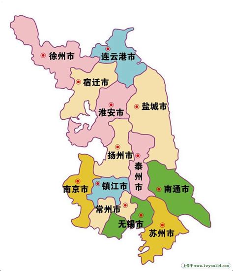 江苏地图图片