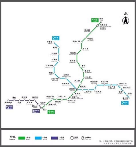 大连地铁线路图2015_轨道交通