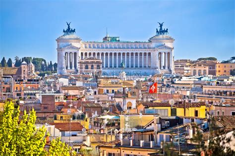 永恒的罗马城市标志屋顶的天线景象意大利的首都高清图片下载-正版图片303801138-摄图网