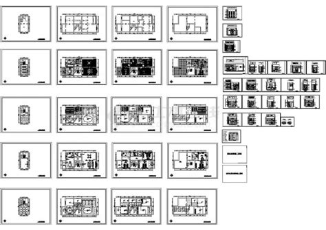 【别墅】室内装修全套施工图（CAD）dwg素材免费下载_红动网