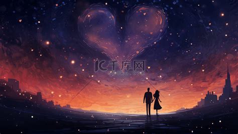 动漫梦幻情侣图片