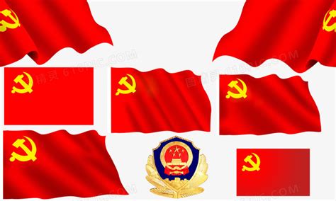 党旗图案图片