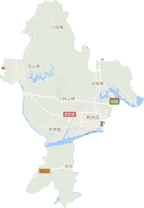 湖北荆州详细地图,湖北荆州位置,湖北荆州市_大山谷图库