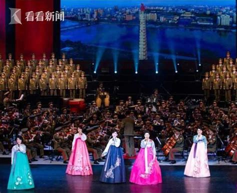 朝鲜70周年国庆文艺演出 现场高唱《爱我中华》