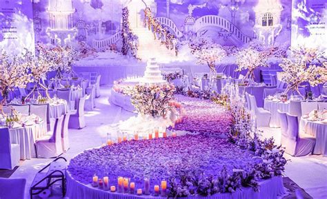 【高端定制】紫色梦幻云中梯 - 真实婚礼案例 - 重庆亚诺主题婚礼会馆-重庆婚庆公司排名前十