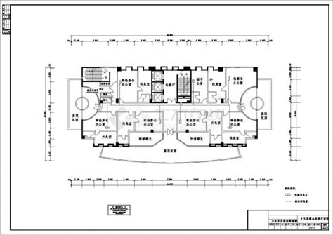 二十层办公大楼综合布线系统设计CAD施工图_综合布线_土木在线