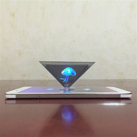 全息3D手机投影仪 三角金字塔裸眼3d 四维影像360全息展示柜 -阿里巴巴