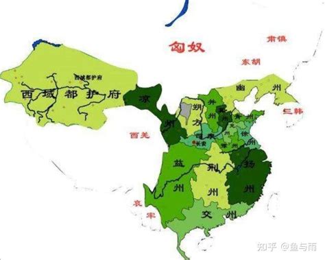 汉朝地图全图高清版大图，22张地图快速看汉朝历史 - 缘来如此