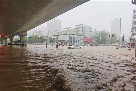 黄河大流量洪水流经山东 淄博黄河浮桥拆除