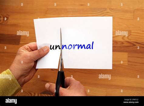 normal oder unnormal Stock Photo - Alamy