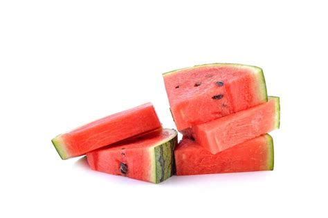 Premium Photo | Watermelon sliced on white