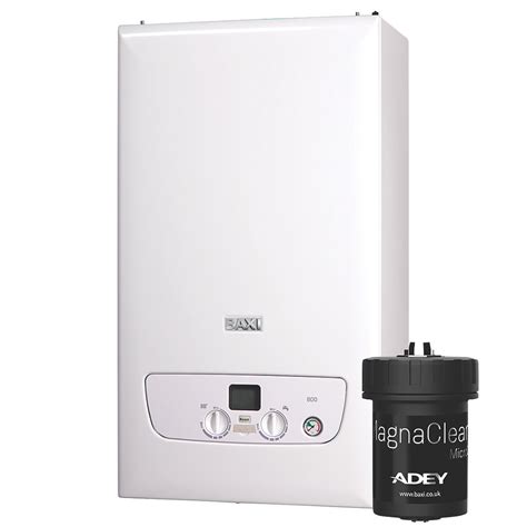 Baxi 830 - 30kw Combination Boiler Natural Gas ErP with Adey Magnaclean ...