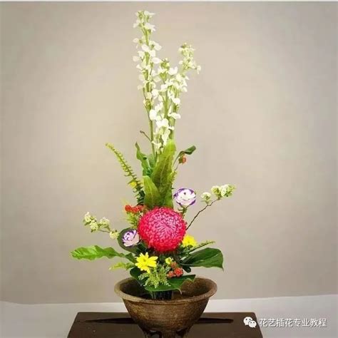 中式插花图片