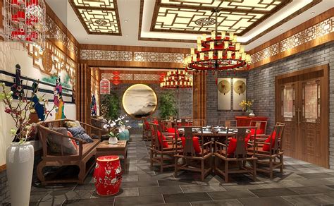 新中式风格餐厅店面装修设计图片-家居美图_装一网装修效果图