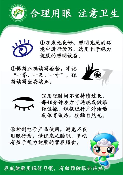 《合理用眼 注意卫生》海报 - 内容 - 上海市第五十四中学