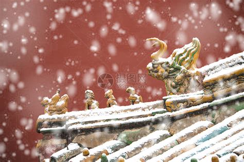 北京故宫红墙的雪景高清图片下载-正版图片501537196-摄图网