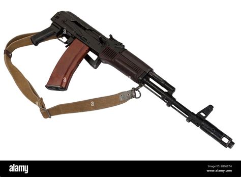 kalashnikov AK 74 assault rifle isolated on white background Stock ...