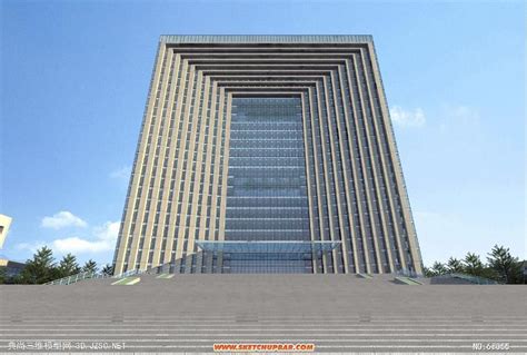 兰州新区政府行政中心方案整体su模型_办公楼_土木在线