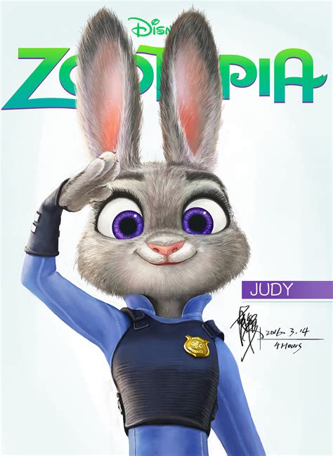 2015-3-14 疯狂动物城-兔子警官Judy【4小时练】|插画|创作习作|萌娜丽莎花橘子 - 原创作品 - 站酷 (ZCOOL)