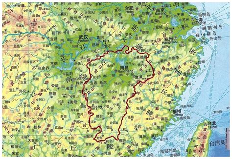 江西省各市划分png图片免费下载-素材7SNVaWePW-新图网