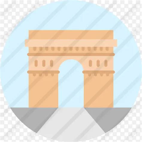 凯旋门，简约风格的巴黎标志插画图片素材_ID:154658163-Veer图库