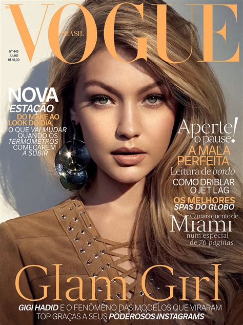 美国超模Gigi Hadid巴西版《Vogue》封面 - 金玉米 | 专注热门资讯视频