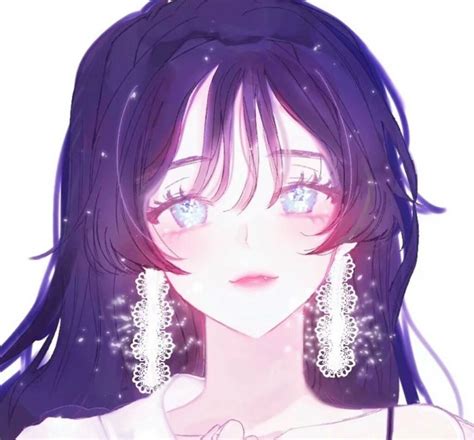 黑发甜美女生动漫头像