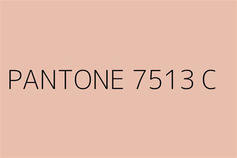 PANTONE 7513 C Color HEX code