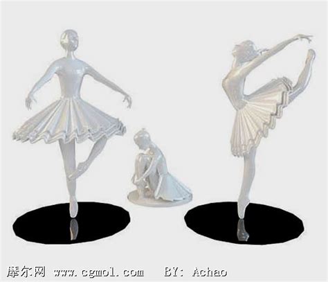 芭蕾舞雕塑装饰品3D模型,家居装饰,室内模型,3d模型下载,3D模型网 ...