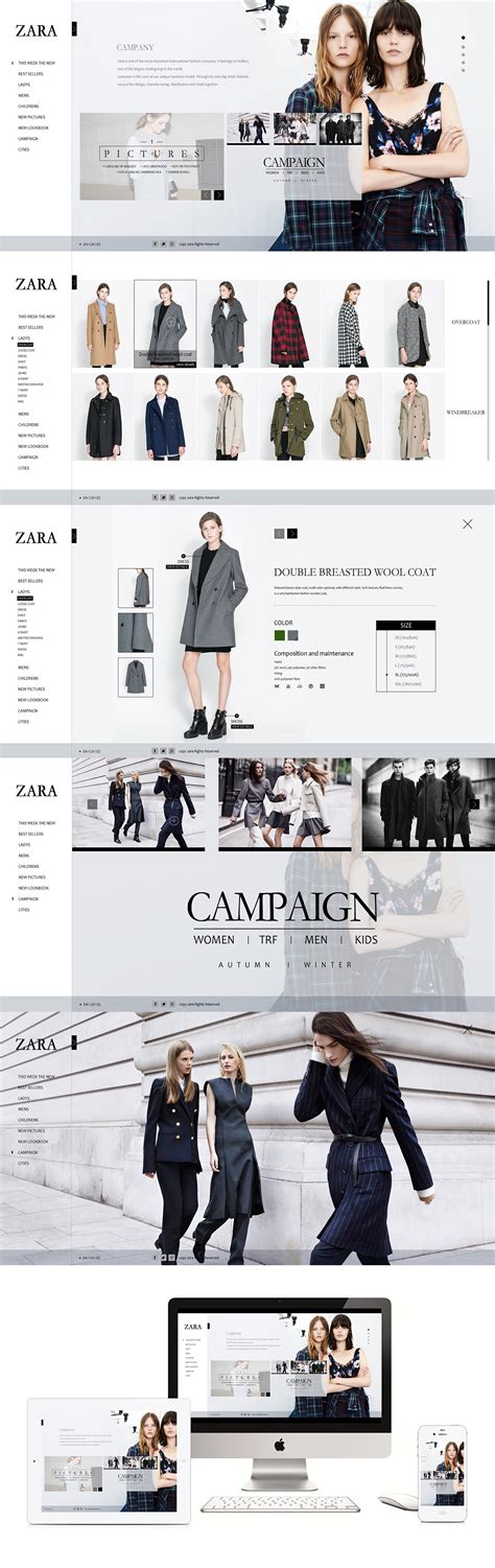 zara 网页设计|网页|企业官网|杨如南 - 原创作品 - 站酷 (ZCOOL)