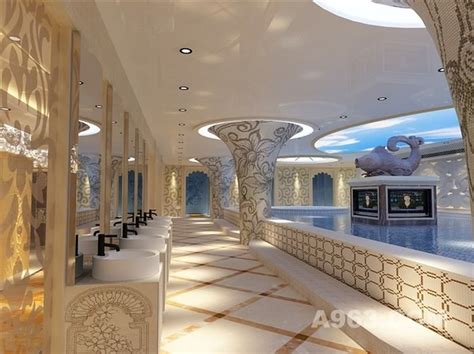安徽池州大浪淘沙洗浴会所整体设计方案_美国室内设计中文网