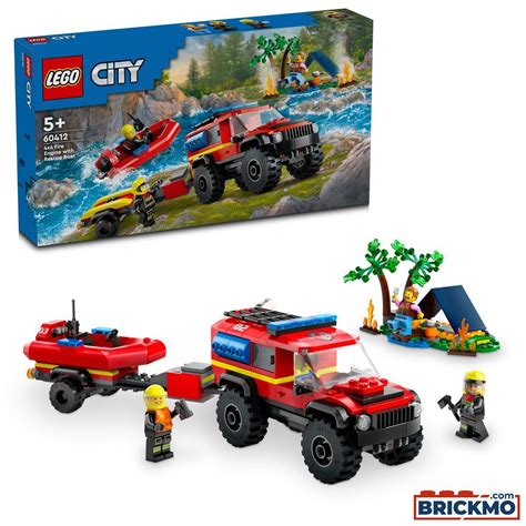 LEGO City 60412 Feuerwehrgeländewagen mit Rettungsboot 60412 | TRUCKMO ...