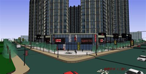 锦绣龙城-金秀年华高层住宅的小区su模型下载-光辉城市
