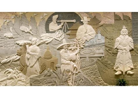 山水浮雕壁画_室内浮雕壁画(图片)-曲阳嘉保园林雕塑