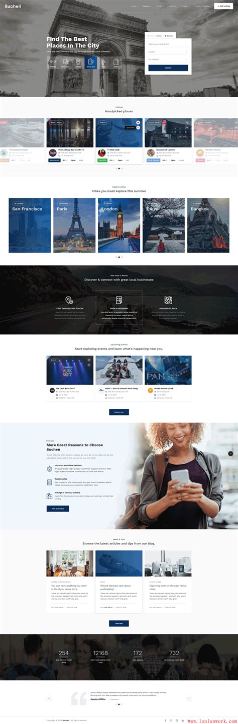 高端网站设计优秀案例欣赏——旅游网站设计 - 蓝蓝设计_UI设计公司