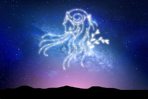处女座星空背景图片素材-正版创意图片500724049-摄图网
