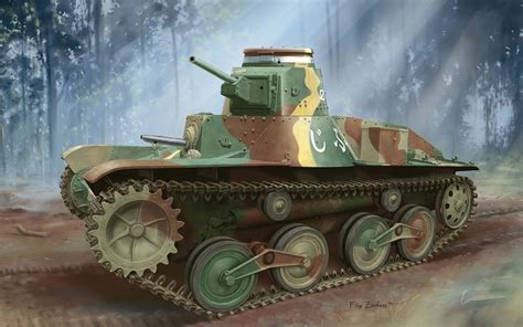 日本95式轻型坦克VS美国M4A2谢尔曼中型坦克！_腾讯视频