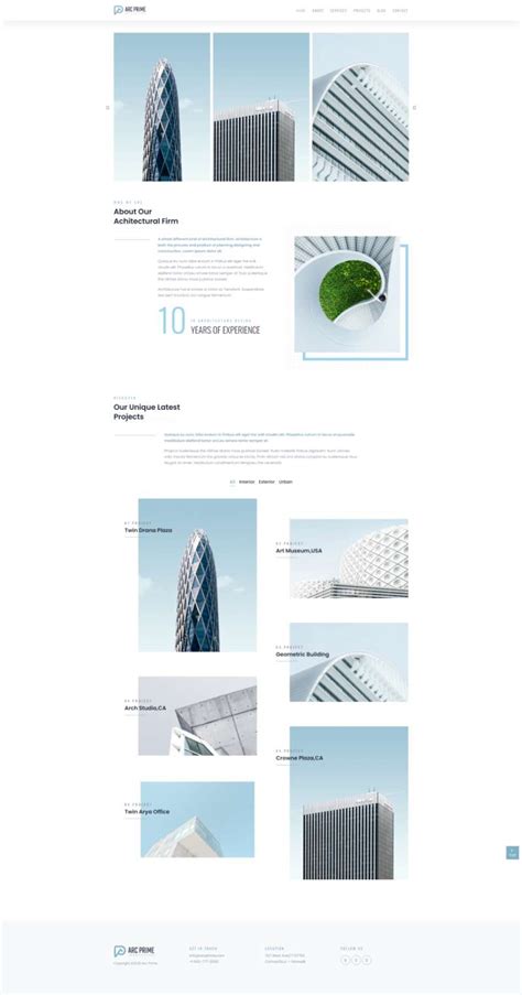 设计公司网站模板，大气建筑设计公司网页设计-17素材网