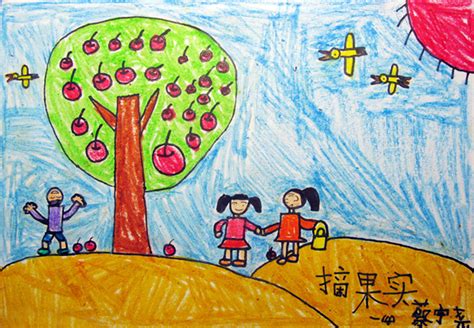 【大图】儿童画秋天_儿童画_太平洋亲子网