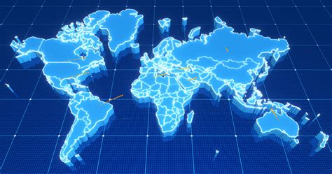 世界地图旋转展示视频素材下载_mov格式_熊猫办公