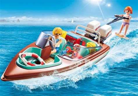 Playmobil Set: 9428 - Speedboat with wakeboarder and Underwater Motor ...