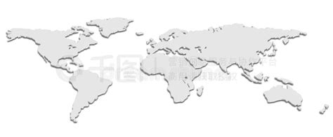 世界地图黑白图片