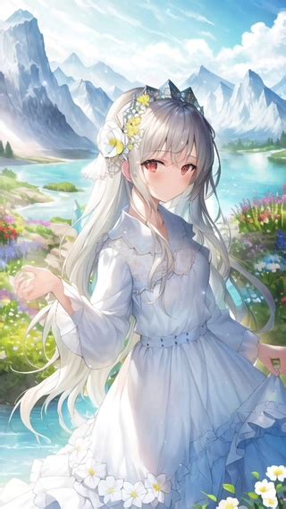 白衣动漫女头像图片
