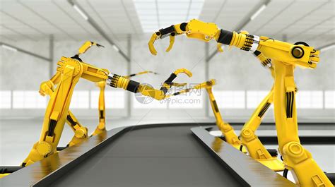 创意炫彩科技25D机器人自动化系统海报海报模板下载-千库网