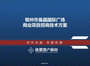 鄂州市曼晶国际广场商业项目招商技术方案（113页）.pdf_地产文库