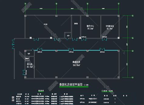 信息中心机房CAD平面系统图_土木在线