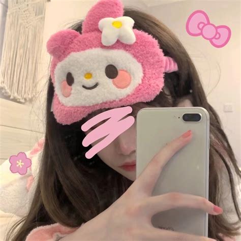 甜美女生眼罩头像